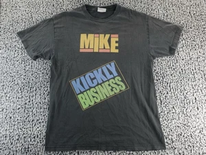 Camiseta Gráfica Vintage "Mike Kickly Business" Negra Retro Estilo Años 80 Unisex - Imagen 1 de 7