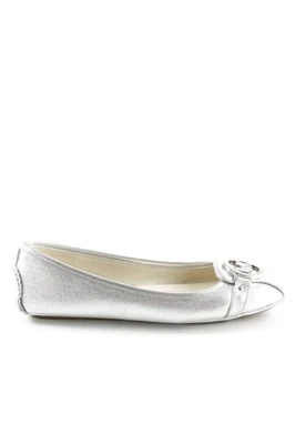 MICHAEL KORS Ballerina di pelle verniciata Donna Ballerina Taglia IT 38 argento - Immagine 1 di 4