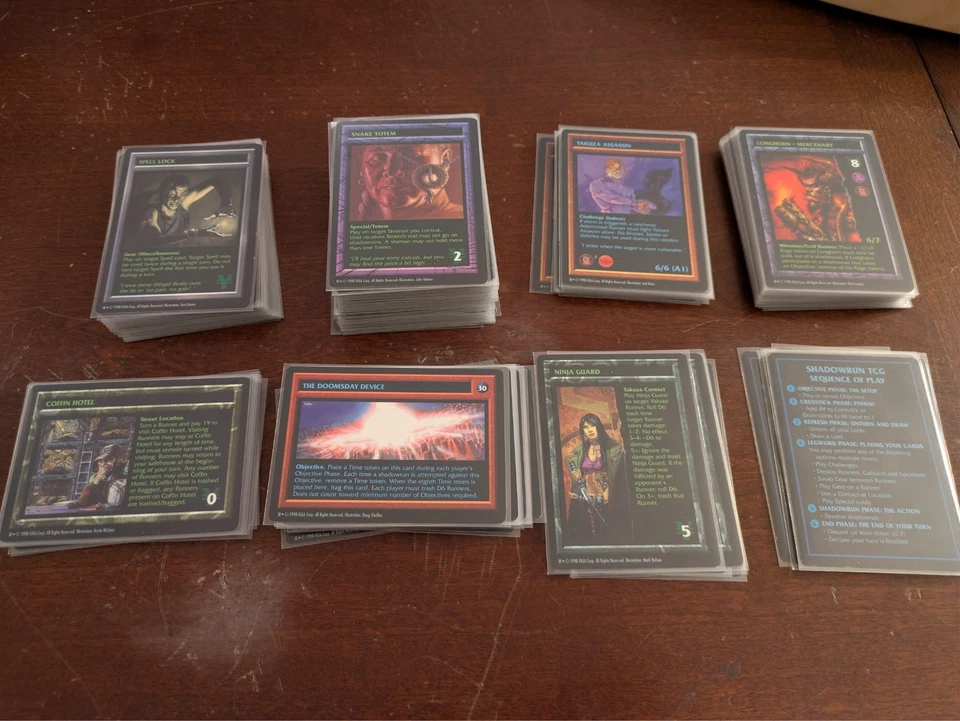 Conjunto completo de submundo Shadowrun TCG (sem promoções) - Imagem 1 de 1