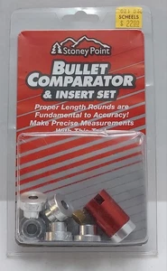 Stoney Point Bullet Comparator & Insert Set B234-678 6 Inserts Small Alan Wrench - Picture 1 of 8