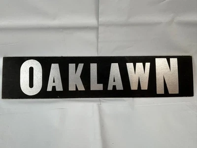 Vtg 50s 60s OAKLAWN Cardboard Horse Race Track Advertising Sign - Image 1 of 4