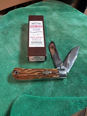 Schatt & Morgan 2 blade large trapper pocket knife unused - Image 1 of 4
