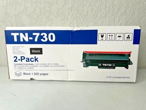 Nowy oryginalny czarny toner TN-730 (2-pak) czarny - 1500 stron - Zdjęcie 1 z 3