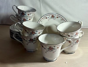 7 tazas y platillos Noritake Adagio - Imagen 1 de 2