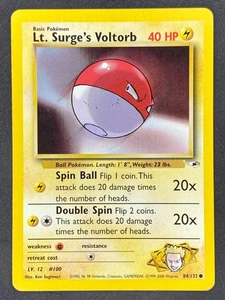 Pokémon Lt. Surge's Voltorb 84/132 G1 Gym Heroes Unlimited LP/NM - Picture 1 of 2