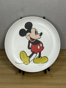 Vintage MICKEY MOUSE 9" Plastic Plate Walt Disney Productions - Picture 1 of 3