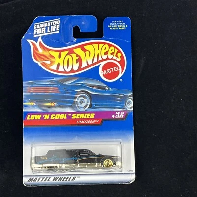 Hot Wheels Low N Cool Series # 716 Limusina #4 de 4 Ruedas Mattel Nuevo en Paquete Foto 1 de 2