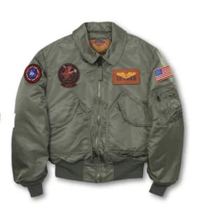 Authentic Military Flight Jacket/Top Gun Flight Jacket - Picture 1 of 16