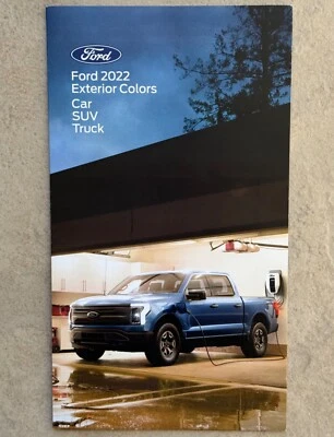 * NEW * 2022 FORD CAR / TRUCK / SUV PAINT COLOR CHIP BROCHURE - Image 1 of 2