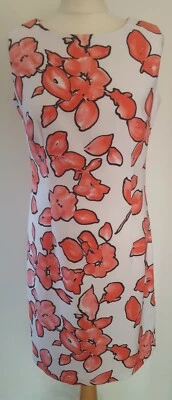 Ronni Nicole Dress Size 6 (Fit UK 10-12) White Pink Floral Summer Party Wedding  - Image 1 of 4