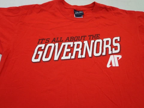 Austin Peay State 'It's All About The Governors'  Red T Shirt  Size Medium Cover