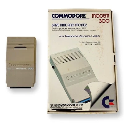 Vintage Commodore Model 1660 Modem / 300 - C64 C128 SX-64 VIC-20 - Image 1 of 4