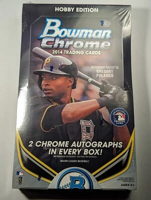 2014 Bowman Chrome Baseball Factory Sealed Hobby Box QTY - Image 1 of 2
