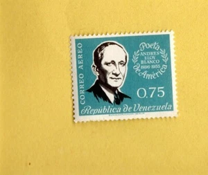VENEZEULA 1955 MNH 0.75 ANDRES ELOY BLANCO POET 1806-1955 - Picture 1 of 1