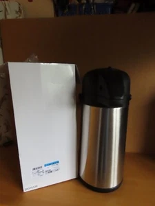 Pumpkanne Thermoskanne Isolierkanne Pumpthermoskanne Edelstahl ca. 2,5L - Bild 1 von 11