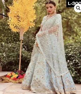 Gorgeous blue-green lehenga choli indian - Bild 1 von 8