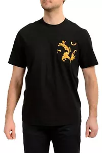 Versace Men's Black Short Sleeve Barocco Print Pocket T-Shirt US 2XL IT 56 - Picture 1 of 6