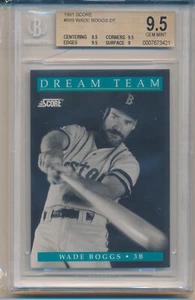 1991 Score Wade Boggs (HOF) (Dream Team) (#889) (Subs 3-9.5's/1-9) BGS 9.5 BGS - Picture 1 of 1