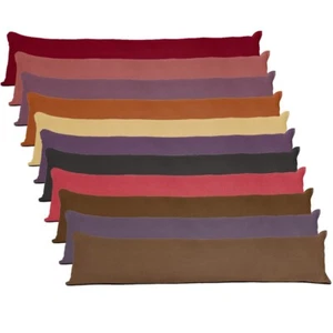 Draft Excluder Faux Suede Herringbone Door Stopper Energy Save Insulator Draught - Picture 1 of 17