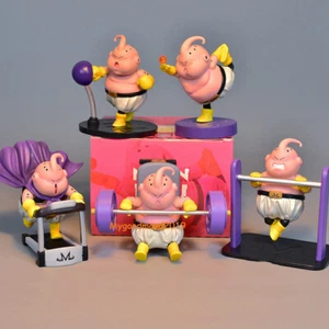 Hot Anime DBZ Majin Buu Fitness Sports Figure Toy Statue 3in New NO Box - Picture 1 of 8