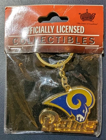 LOS ANGELES/ST LOUIS RAMS Aminco Ram Head Keychain NFL Licensed Merch *NEW* Cover