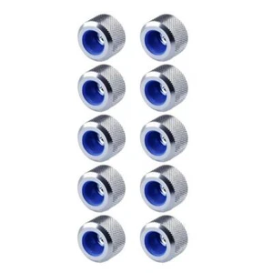 Liquid.cool 14 mm rutschfest hartes Rohr Kompressionsbeschlag - silber (10er-Pack) - Bild 1 von 3