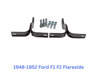 Nuevo juego de soportes de parachoques trasero pintables AMD para camioneta Ford F1 F2 1948-1952 Foto 1 de 2