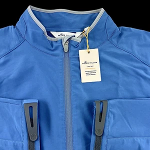 Giacca Peter Millar Zephyr Performance leggera full zip elasticizzata 2XL $225 - Foto 1 di 12