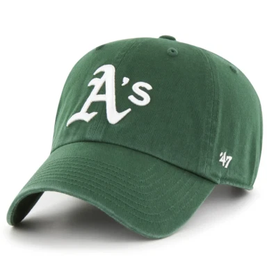 Sombrero de papá ajustable de limpieza verde marca Oakland Athletics '47 Foto 1 de 2