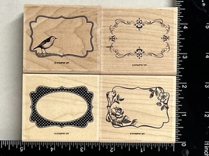 Stampin'Up! Juego de 4 estampillas montadas en goma CUATRO MARCOS - Imagen 1 de 3