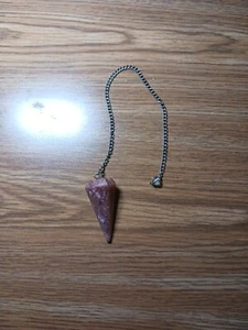 Pendulum Stone, Salmon Color - Picture 1 of 3