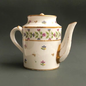 Théière Litron - Porcelaine de Paris - Manufacture Locré - Fin XVIIIe - Picture 1 of 11