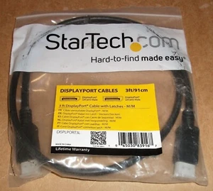 STARTECH DISPLAYPORT CABLE VIDEO AUDIO DISPLPORT3L NEW LOT OF 10 Pcs - Picture 1 of 1
