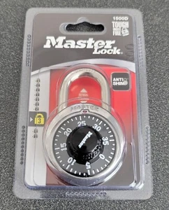 Master Lock 1500D Combination PadLock Lock Anti Shim School/Storage Brand New - Picture 1 of 1