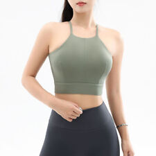Women Yoga Vest Fitness Top Sports Running Bra Underwear Shock-proof Sag-proof