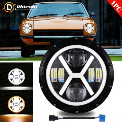 Faro LED y señal de giro DOT de 7 pulgadas + halo DRL para Datsun 280ZX/240Z/260Z/280Z Foto 1 de 4