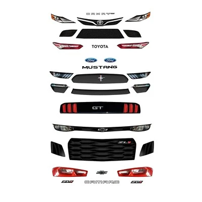2019-21 Nascar Grills 1/64 scale decals AFX Tyco Lifelike Auto World PLEASE READ - Image 1 of 4