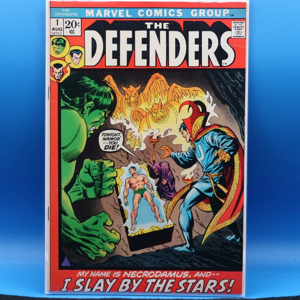 The Defenders #1 -🔑1st App. of Necrodamus-🗝️1st Issue of Self-titled Series VF - Image 1 of 4