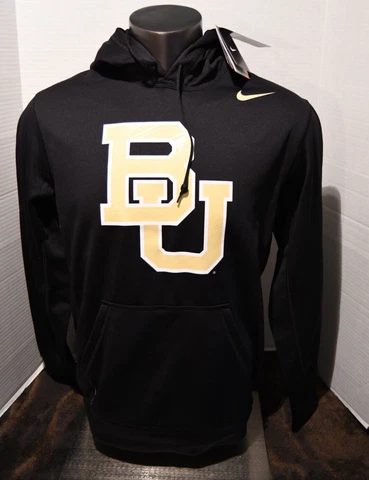 Baylor Bears Nike Therma-Fit Sideline Black Pullover Hoodie Jacket Men's M NWT Cover