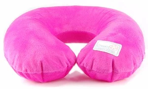 Dream Essentials Soft & Plush Inflatable Neck Pillow - Hot Pink - Picture 1 of 2
