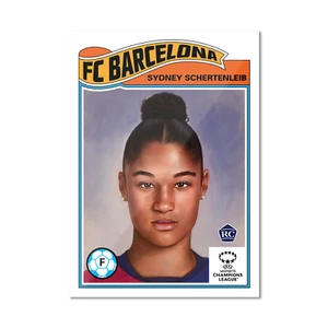 SYDNEY SCHERTENLEIB RC - 2025 Topps UCL LIVING Set #800 - MUJER FC BARCELONA - Imagen 1 de 2