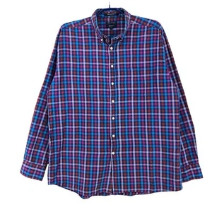 GANT Men's E-Z Fit Edwards Oxford Long Sleeve Casual Checked Shirt Size 2XL - Picture 1 of 9