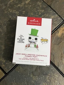 Hallmark Keepsake - Jack Skellington Snowman - Funko - 2024 *NEW / FREE SHIP* - Picture 1 of 12