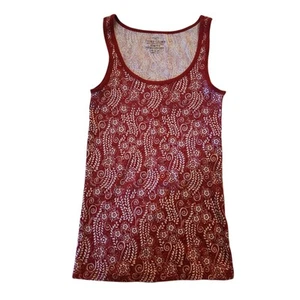 Faded Glory Womens Red And White Tank Top Size L (12-14) - Picture 1 of 6