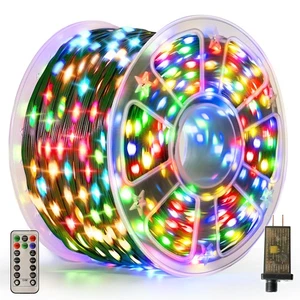 Christmas Lights 1200 LED 394 FT, IP67 Waterproof Christmastree Lights with 8... - Picture 1 of 8