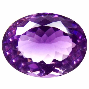 8.50 Cts SIGNIFICANT OVAL SHAPE (14 x 11 mm) 100% NATURAL RAREST PURPLE AMETHYST - Picture 1 of 6