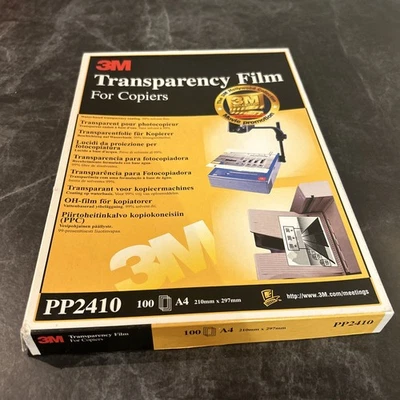 3m Transparency Film For Copiers around 100 X A4 (210mm X 297mm) PP2410 Used - Image 1 of 3