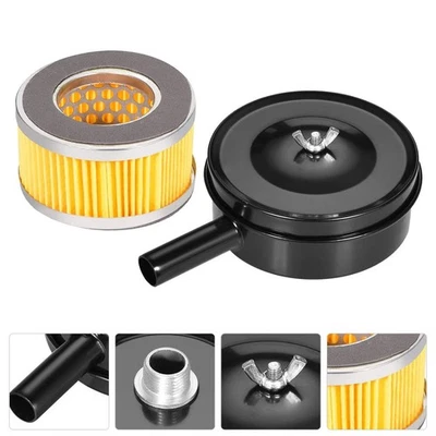 2pcs Air Compressor Intake Filter Noise Muffler Silencer Tool - Image 1 of 4