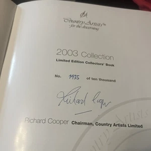 Country artists 2003 limited edition collector book -Signed Richard Cooper - Picture 1 of 17