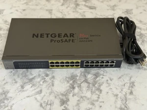 NetGear JGS524PE ProSafe Plus 24Port With Gigabit 12xPoE Ethernet Network Switch - Picture 1 of 13